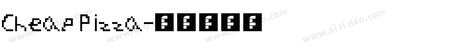 Cheap Pizza字体转换